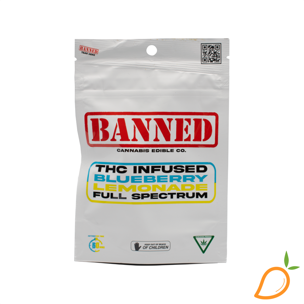 Photograph of product: 200mg Blueberry Lemonade Gummies Banned
