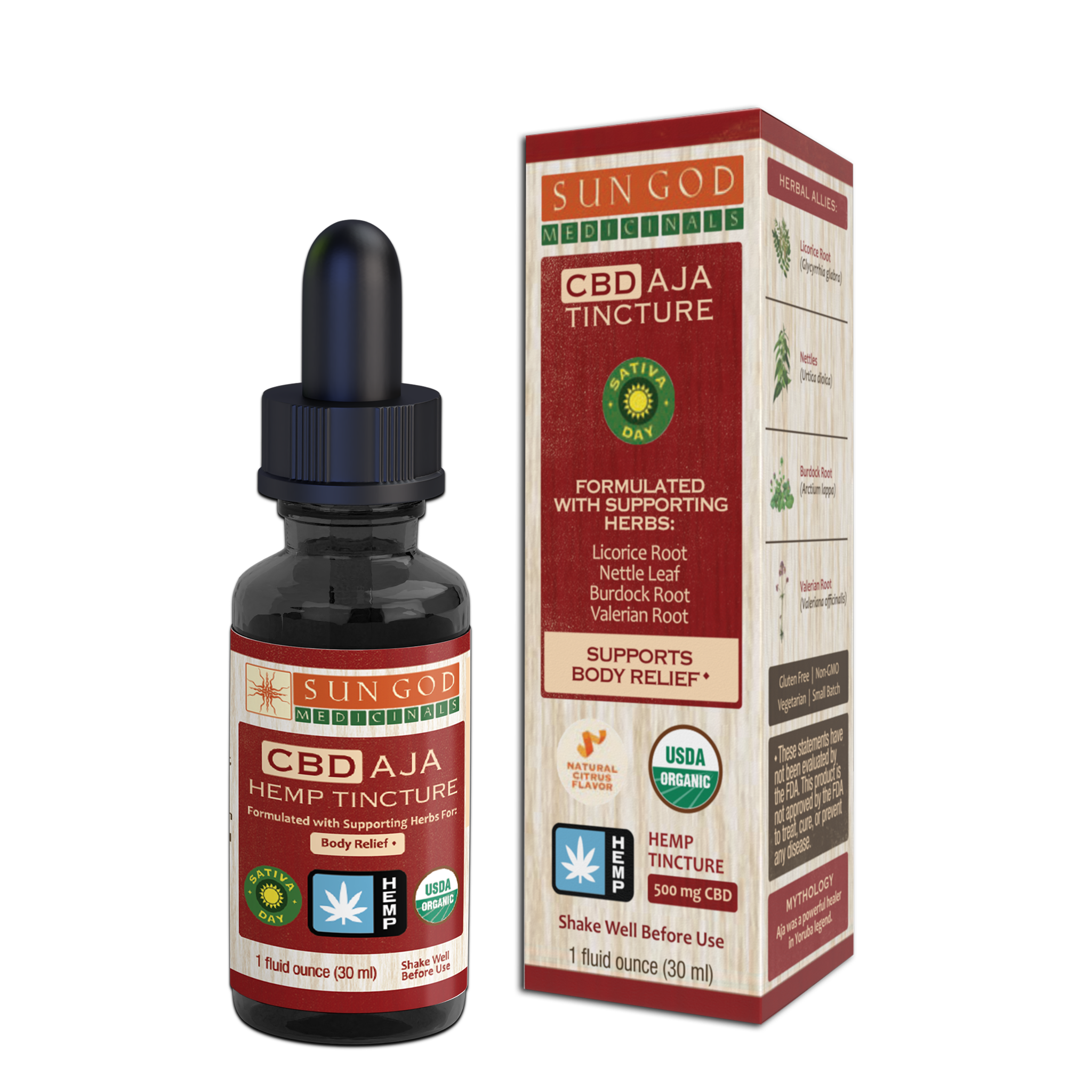 Photograph of product: Aja Hemp Oui'd Tincture