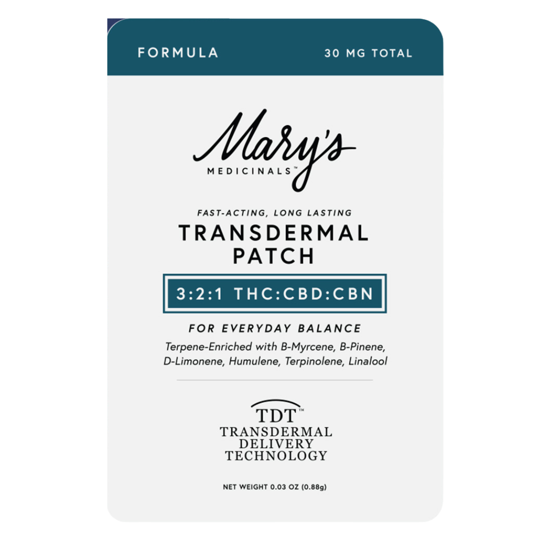 Photograph of product: Mary's Medicinals | TH-oui:CBD:CBN Transdermal Patch | Topical | 15mg TH-oui/10mg CBD/5mg CBN