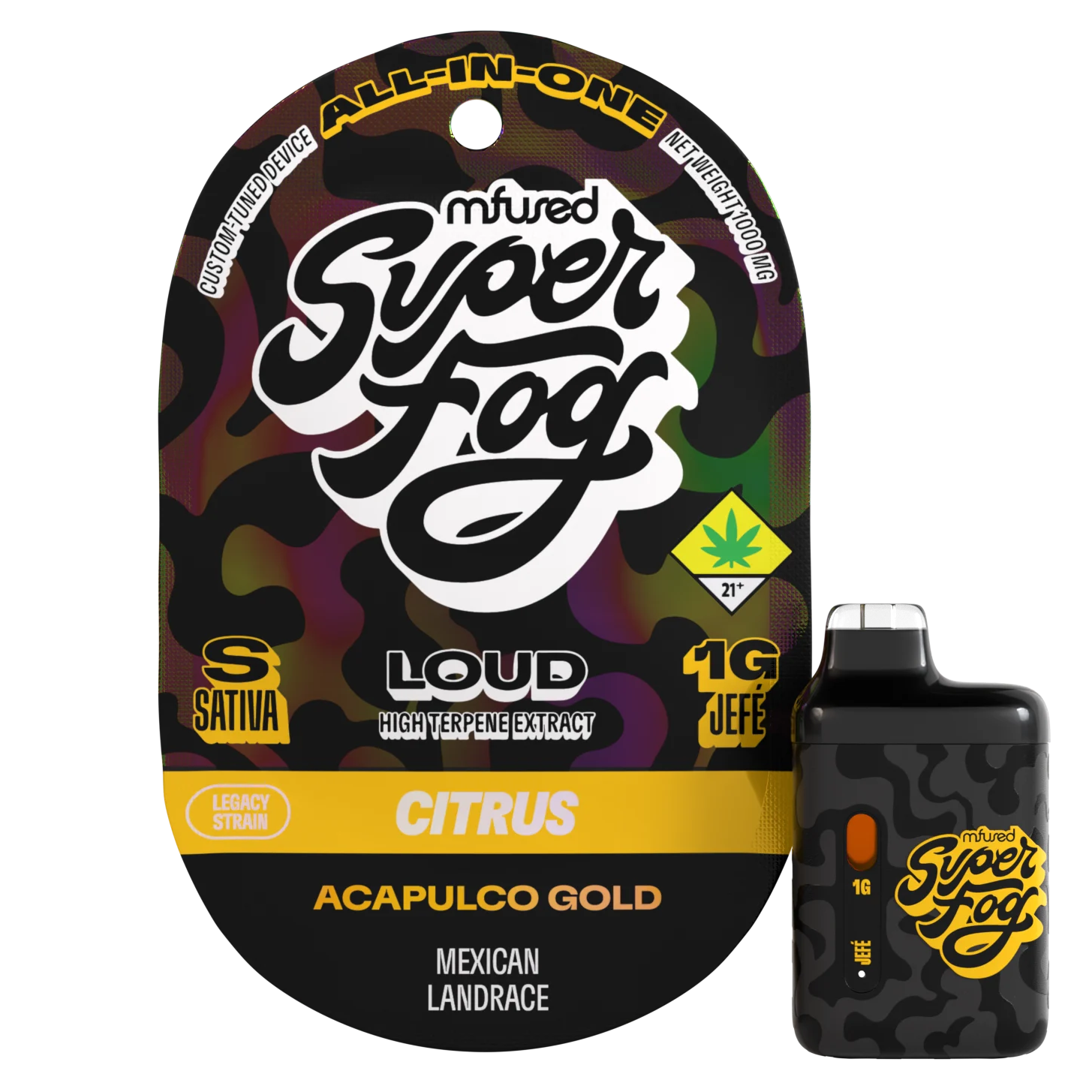 Photograph of product: Acapulco Gold HTE Disposable Jef Vape