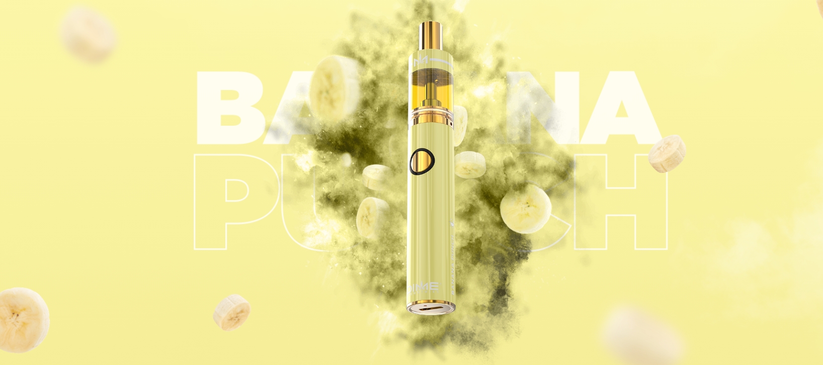 Photograph of product: All In One Vape | Signature Line | Banana Punch | Hybrid | 2g