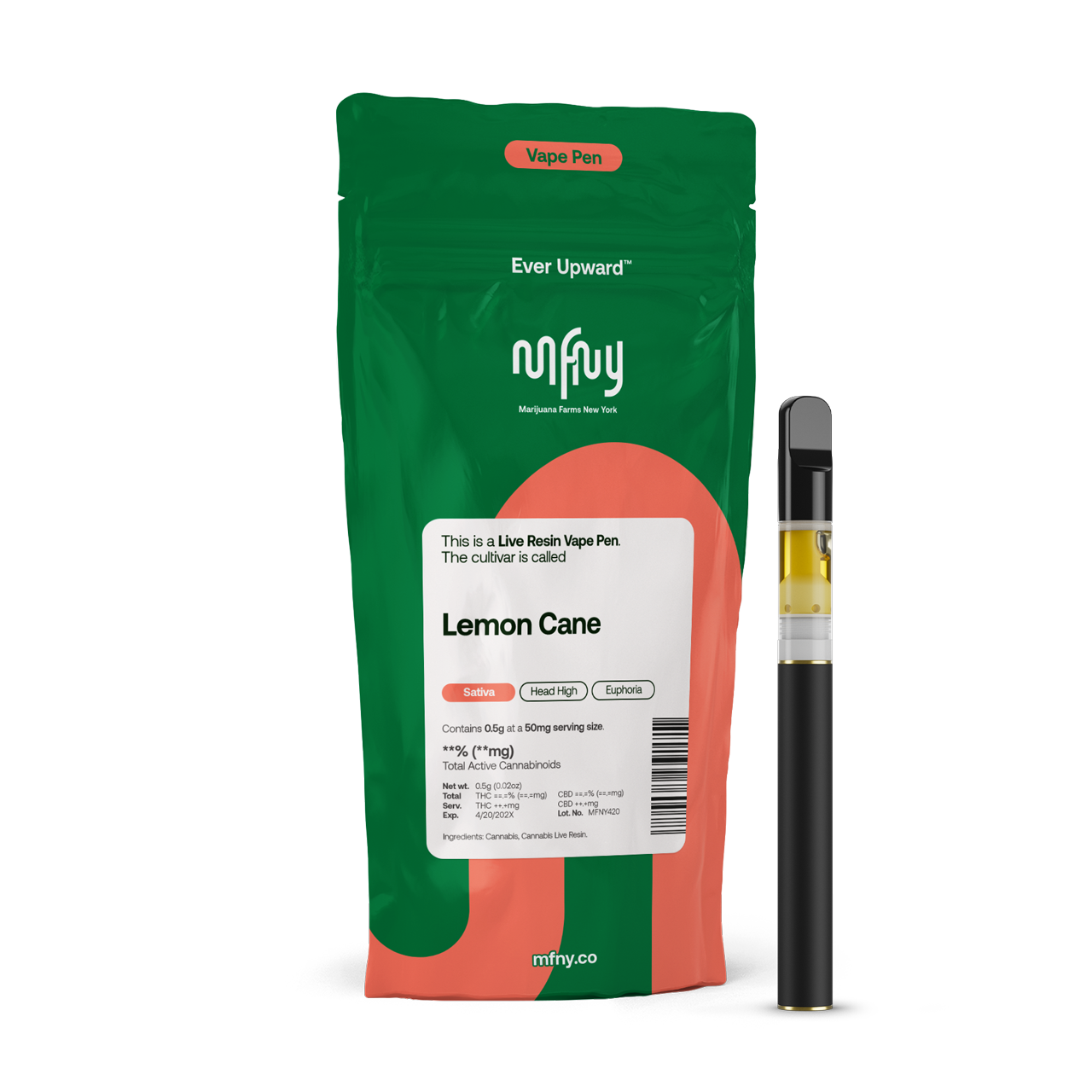 Photograph of product: Lemon Cane | Live Resin | All-in-One