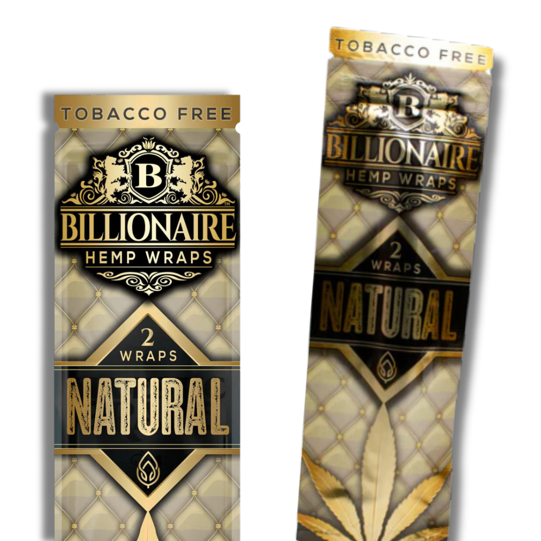 Photograph of product: Billionaire Hemp Wraps 2ct - Natural