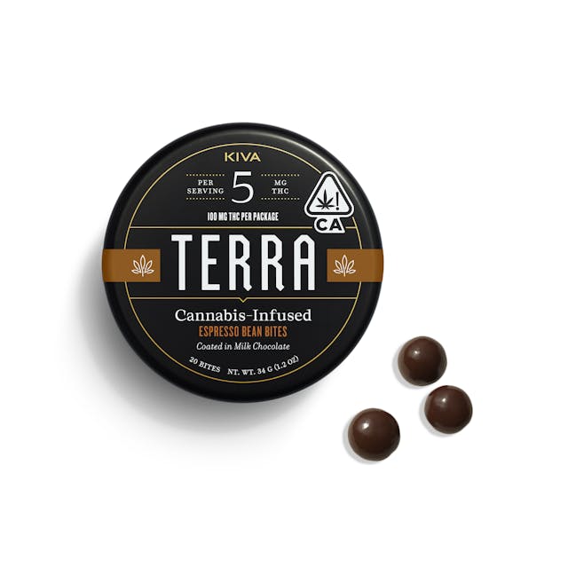Photograph of product: Espresso Beans Dark Chocolate Bites | 100mg