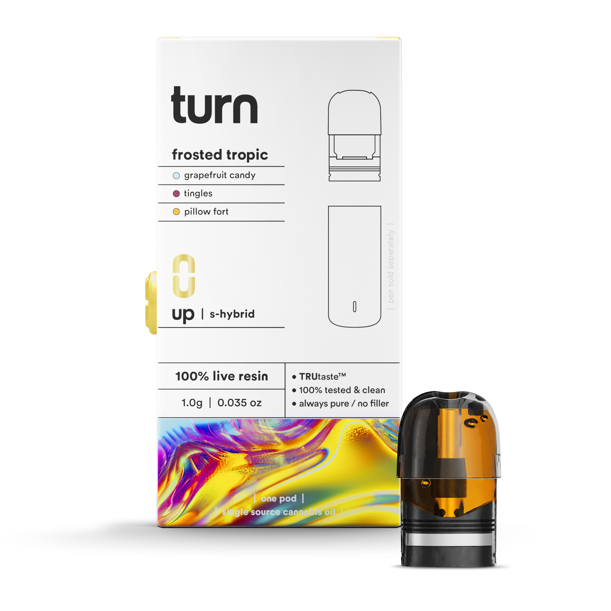 Photograph of product: Frosted Tropic Live Resin Pod