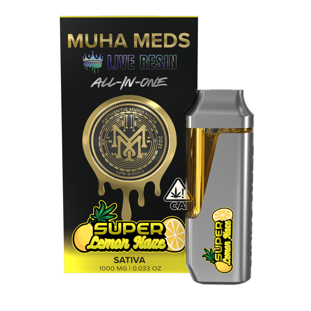 Photograph of product: MuhaMeds - 1G Live Resin Disposable - Super Lemon Haze