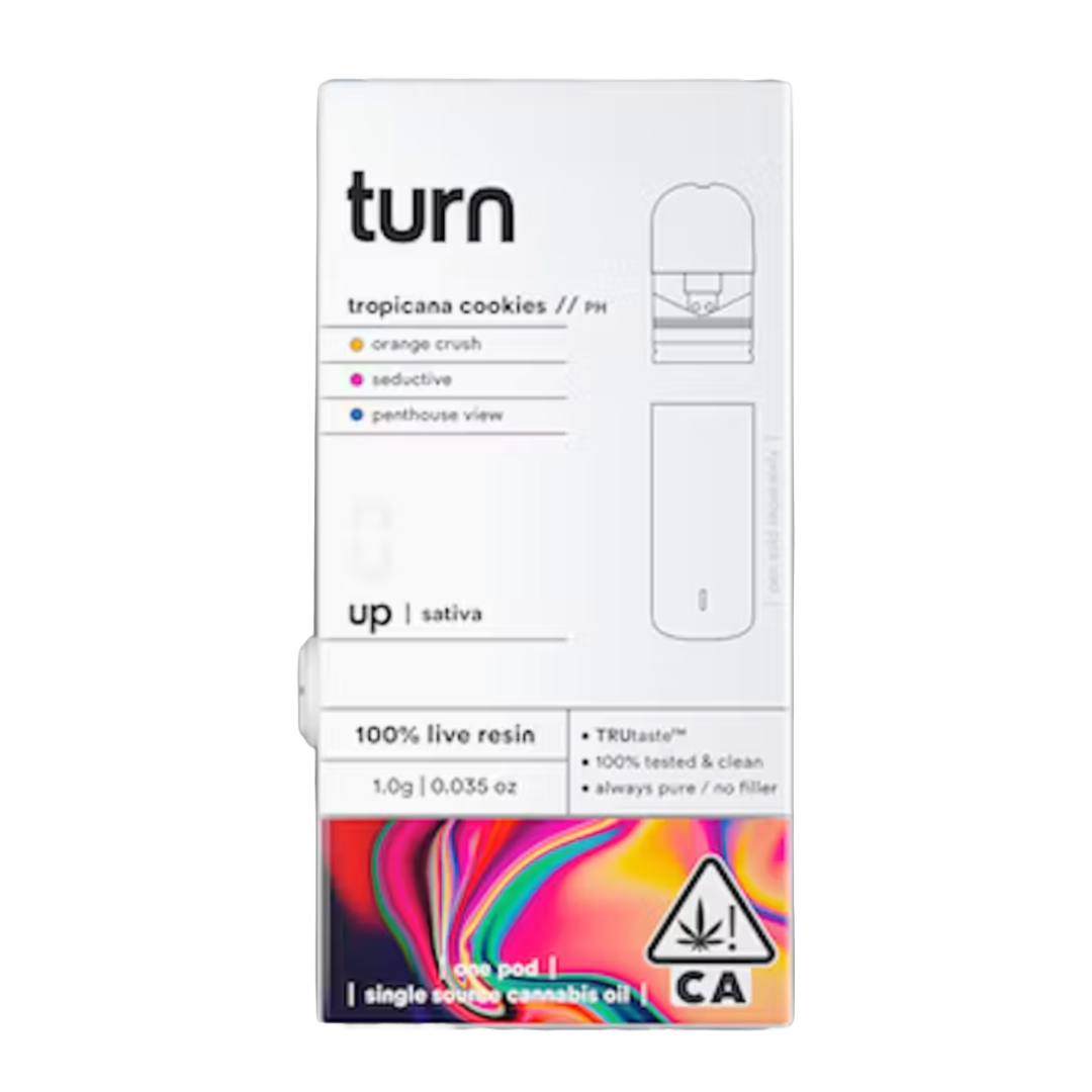 Photograph of product: TURN - UP - TROPICANA COOKIES LIVE RESIN 1000MG