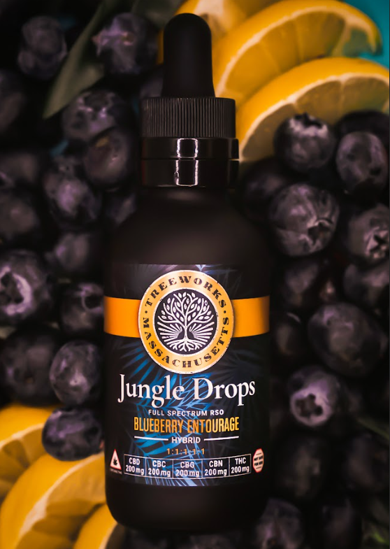 Photograph of product: 1:1:1:1:1 Jungle Drops Tincture (TH-oui:CBD:CBG:CBN:CBC) - 60ml - 200mg