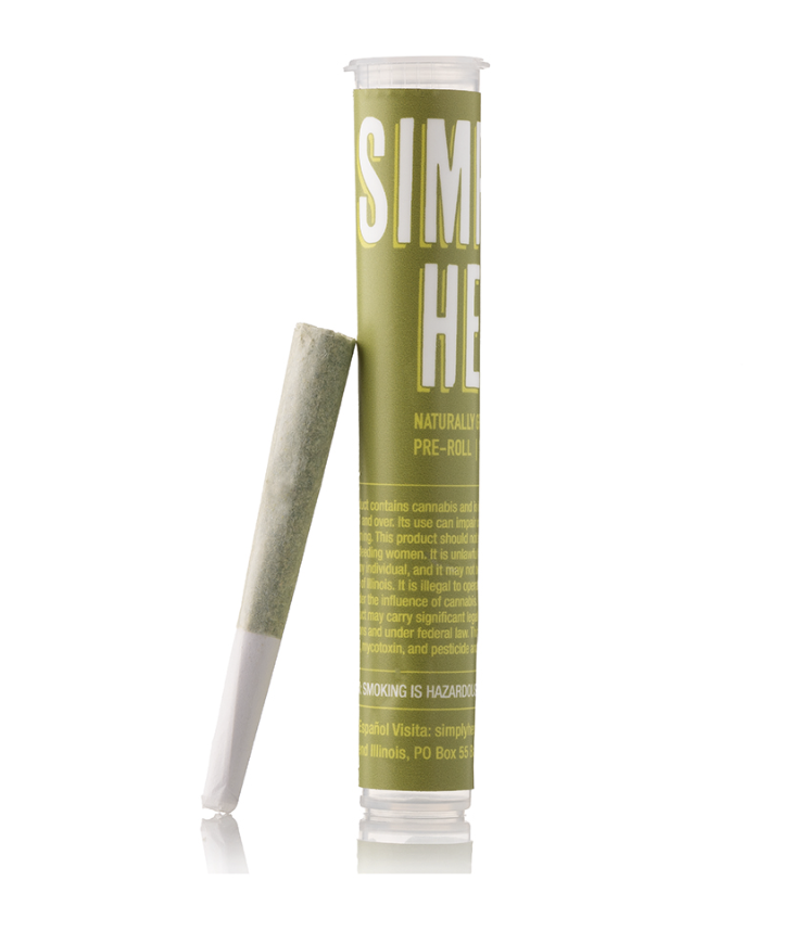 Photograph of product: Simply Herb Cheddar Cheeze 1g Preroll