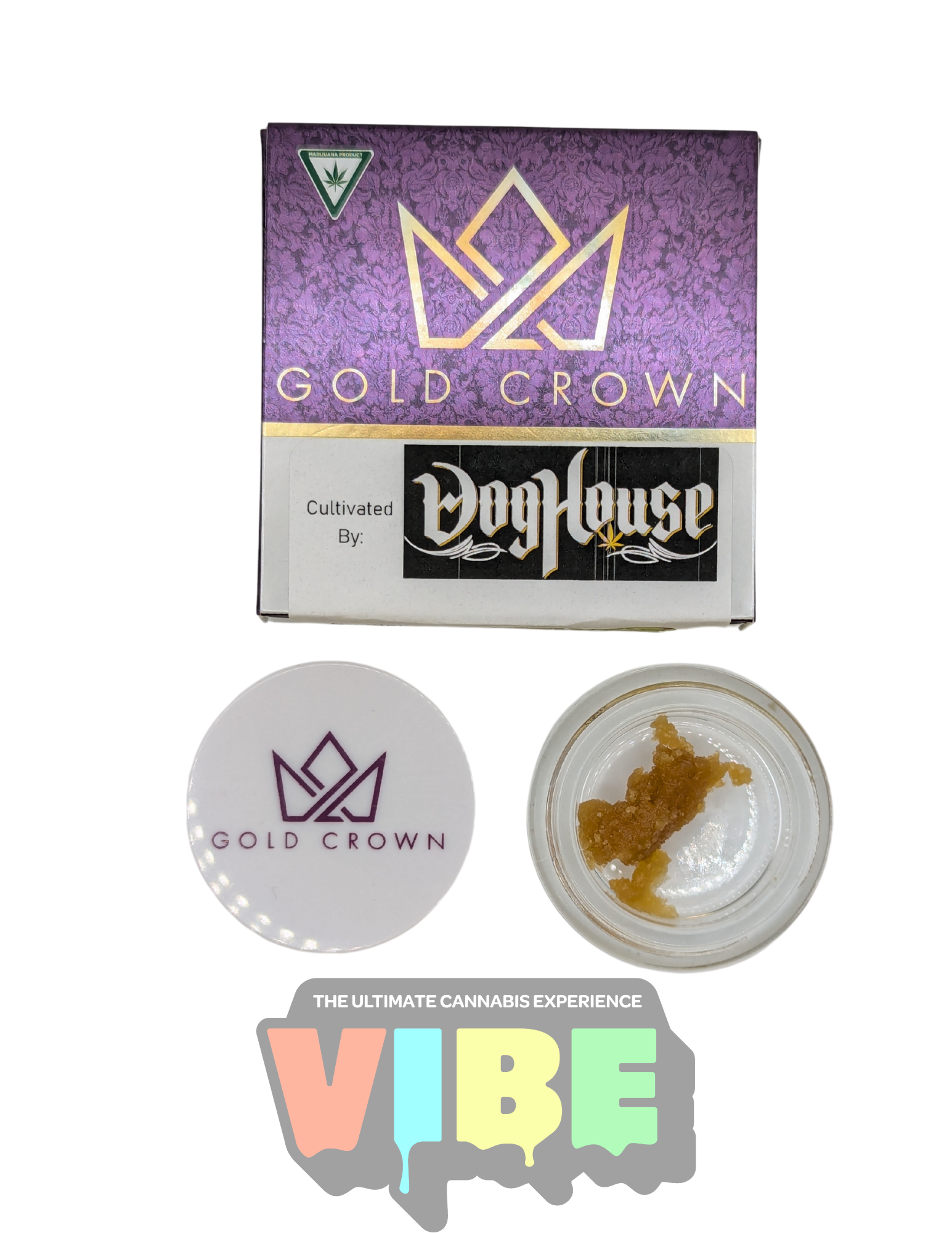 Photograph of product: Gold Crown x DogHouse | Purple Panties | 1g Budder | REC