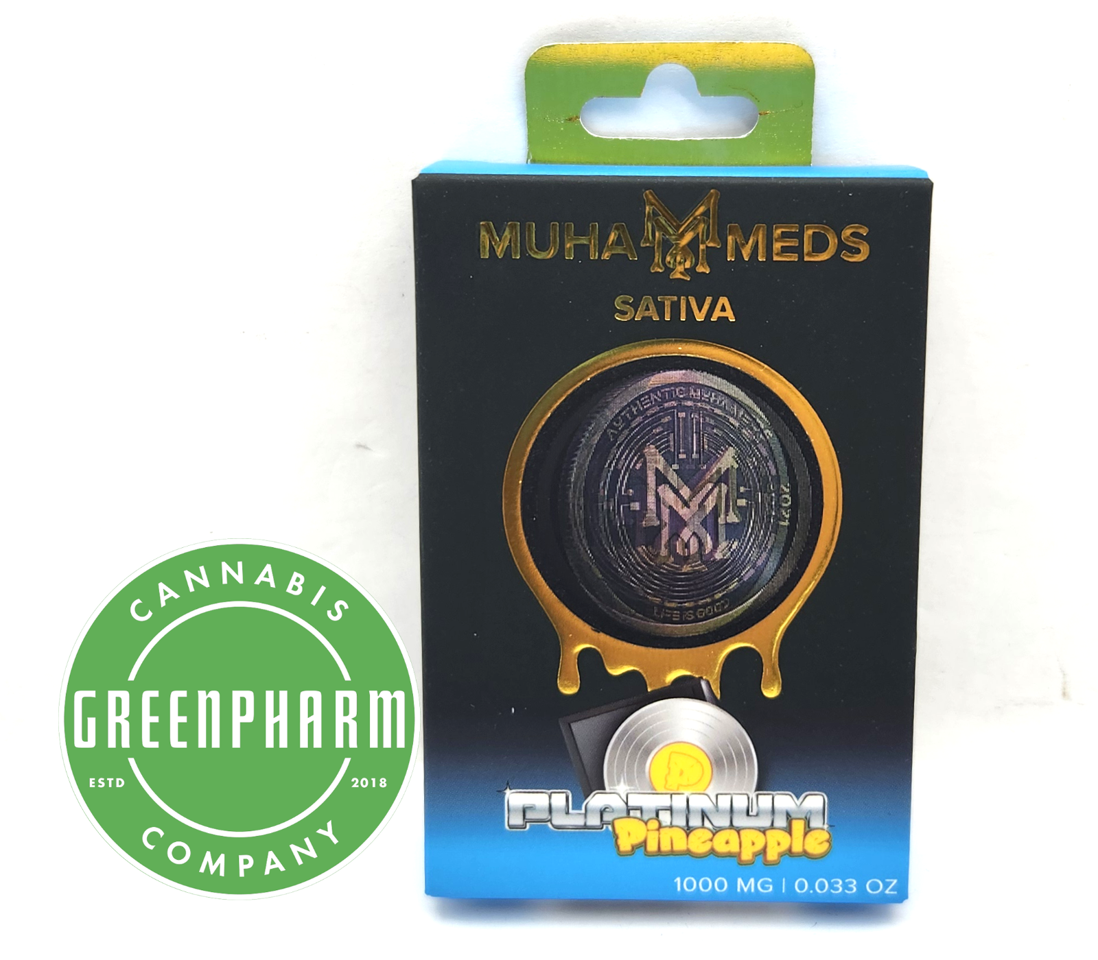 Photograph of product: Vape | Muha Meds | Platinum Pineapple 510 Vape