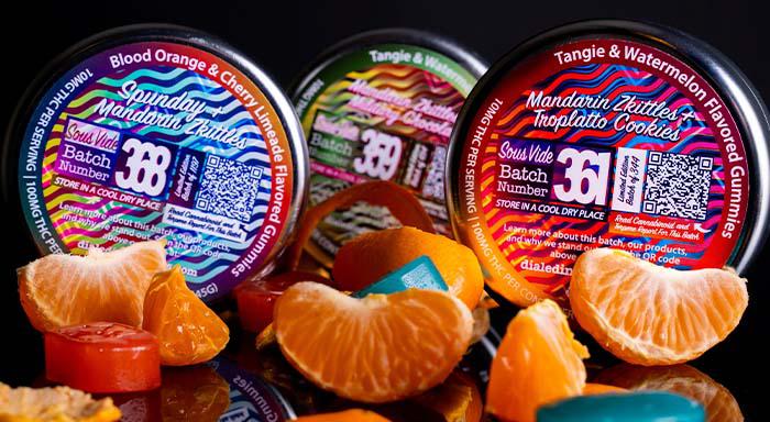 Photograph of product: Dialed In - Rosin Gummies -  Mega Mix (I) 100mg