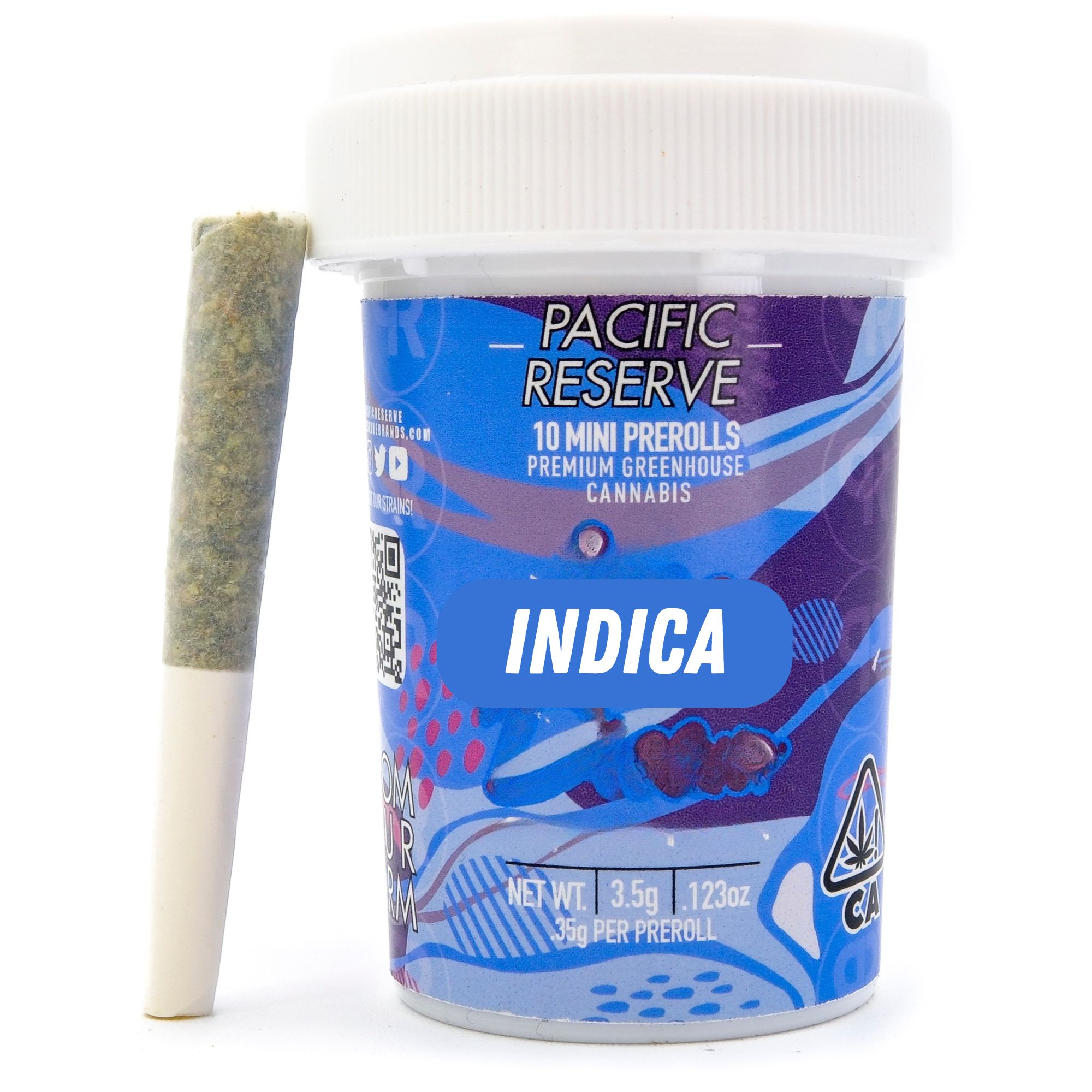 Photograph of product: Purple Gelato 33 3.5g 10 Pack Mini Pre-Rolls - Pacific Reserve