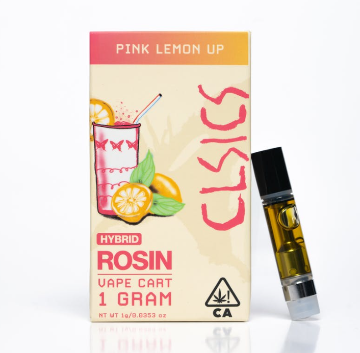 Photograph of product: CLSICS - 1g Live Rosin Cartridge - Pink Lemon Up