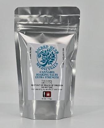 Photograph of product: Sacred Herb "Extra Strength" Oui'd Soaking Salt 6oz - REC - 170.0g
