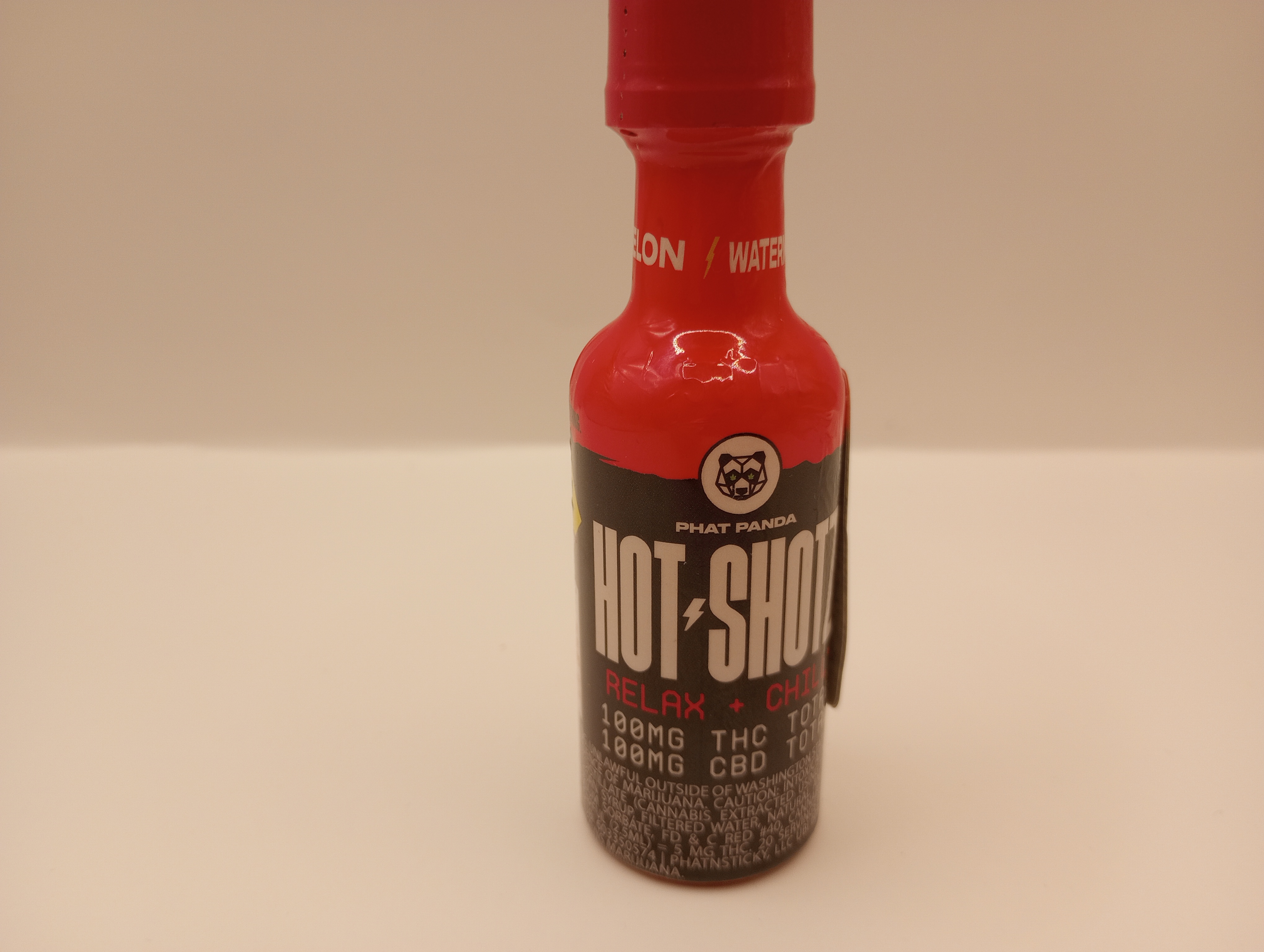 Photograph of product: Watermelon 1:1 CBD Hot Shotz 100mg