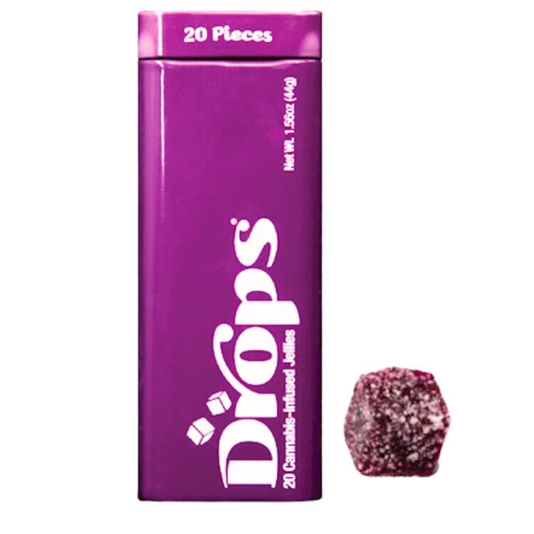 Photograph of product: Blackberry- Papaya Punch 2:1 TH-oui:CBD 20pk/100mg Rosin Gummies (Drops)