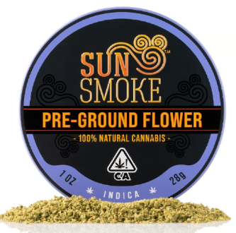 Photograph of product: SunSmoke Pre-Ground Oui'd Flower - 28g