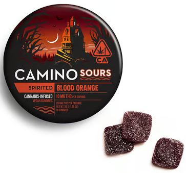 Photograph of product: Blood Orange [S] - 100MG Sours Gummies 20PK