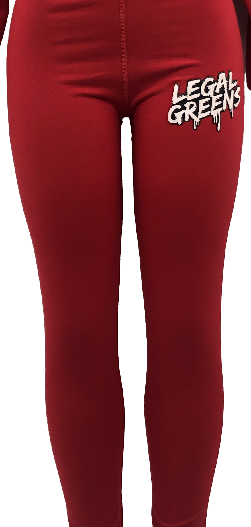 Photograph of product: LG High Waisted Leggings - Red 4XL