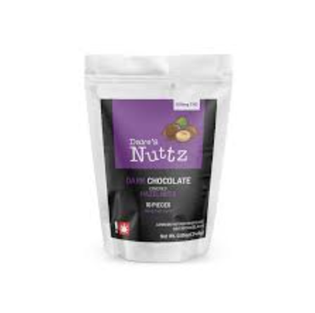 Photograph of product: Dark Chocolate Covered Hazelnuts | 100mg