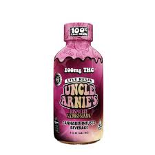 Photograph of product: Uncle Arnies | Raspberry Live Resin Lemonade | 100mg