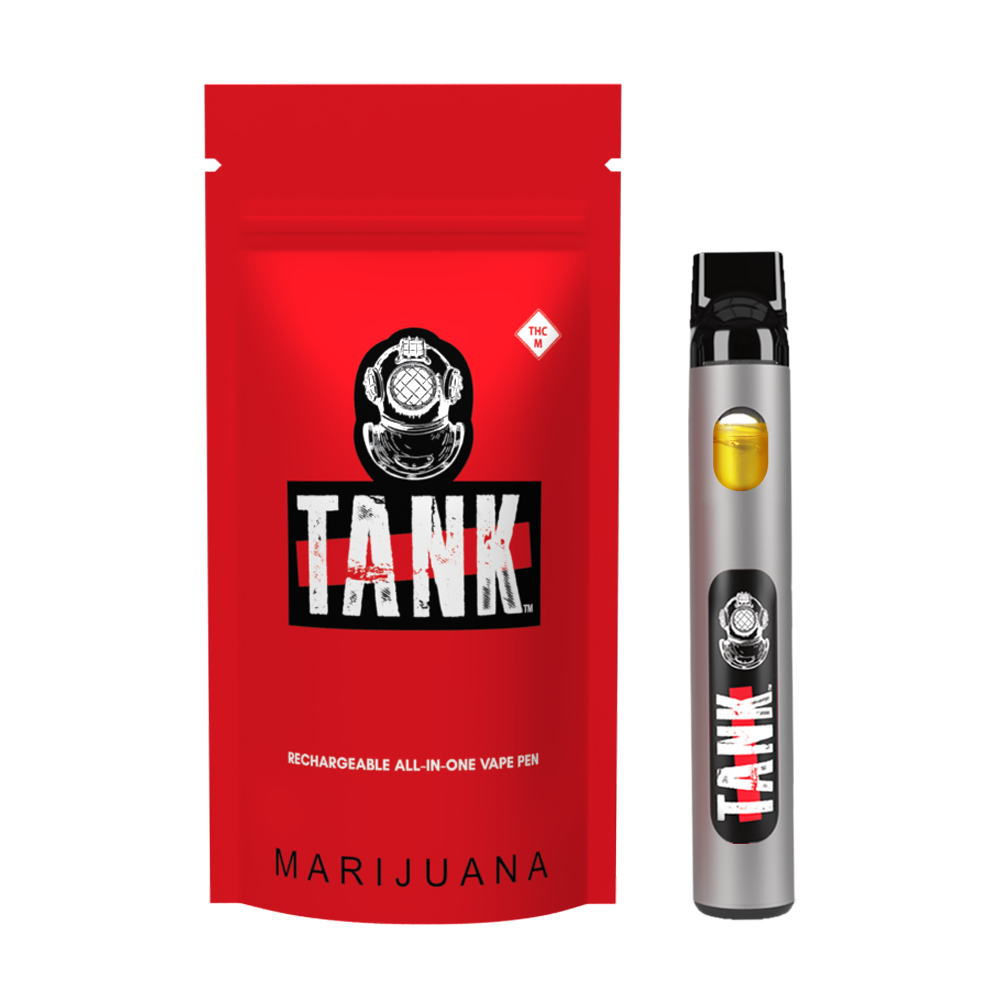 Photograph of Product: Tank: Vape | Strawnana Cobbler x Leia's OG | All-In-One | 1g