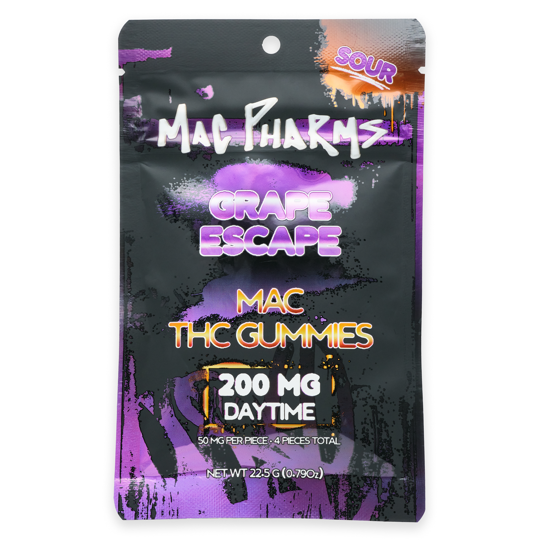 Photograph of product: Sour Grape Escape | 200MG Gummies