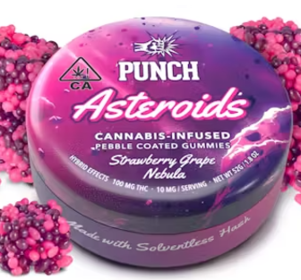 Photograph of product: [Punch] Solventless Gummies - 100mg - Strawberry Grape Nebula (H)