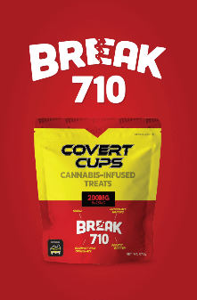 Photograph of product: Break 710 | 200mg | au chocolat Rosin | Covert Cups