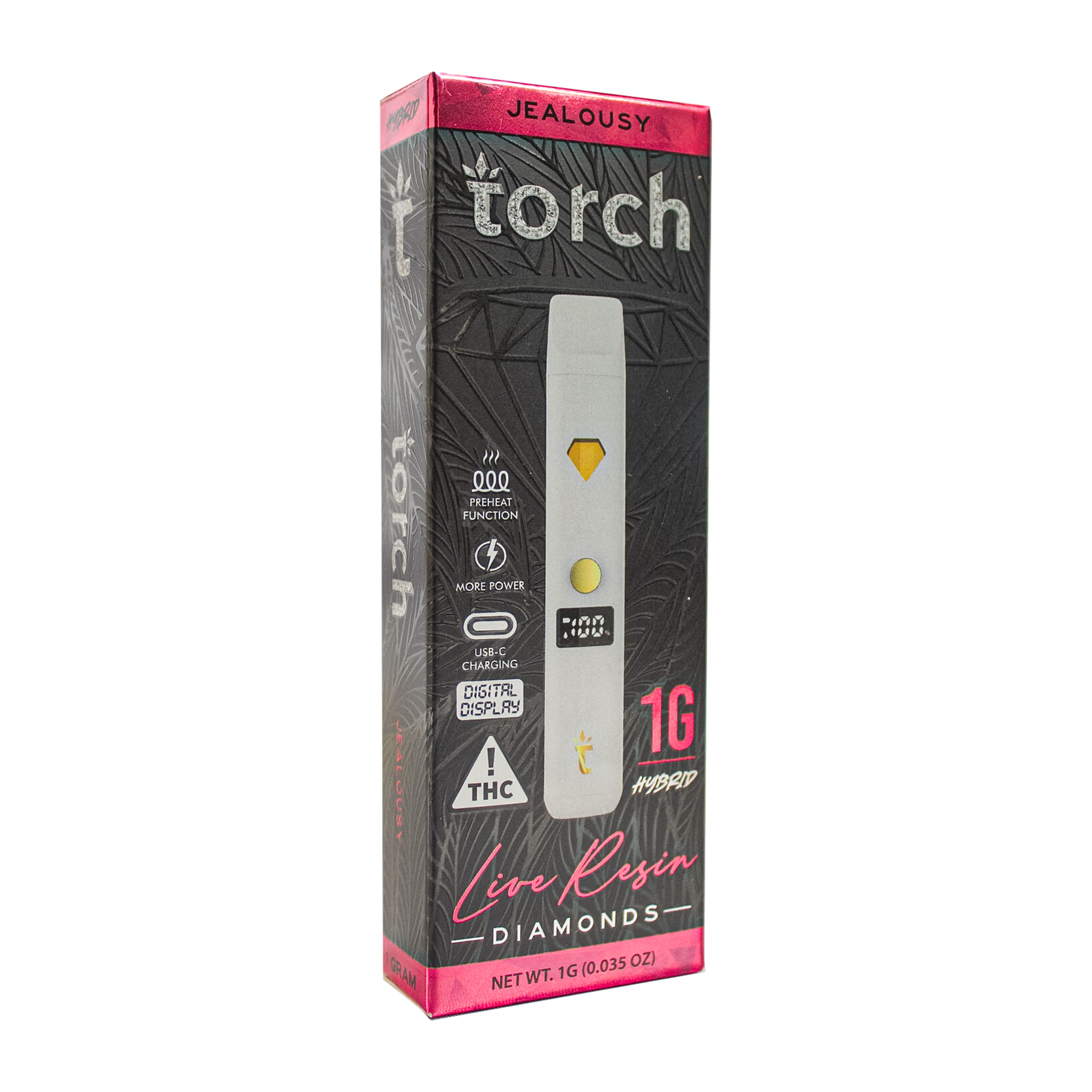 Photograph of product: Torch Jealousy Live Resin Diamonds Disposable 1g
