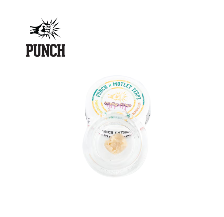 Photograph of product: PINEAPPLE HEADHUNTER 1G TIER 4 LIVE ROSIN BADDER