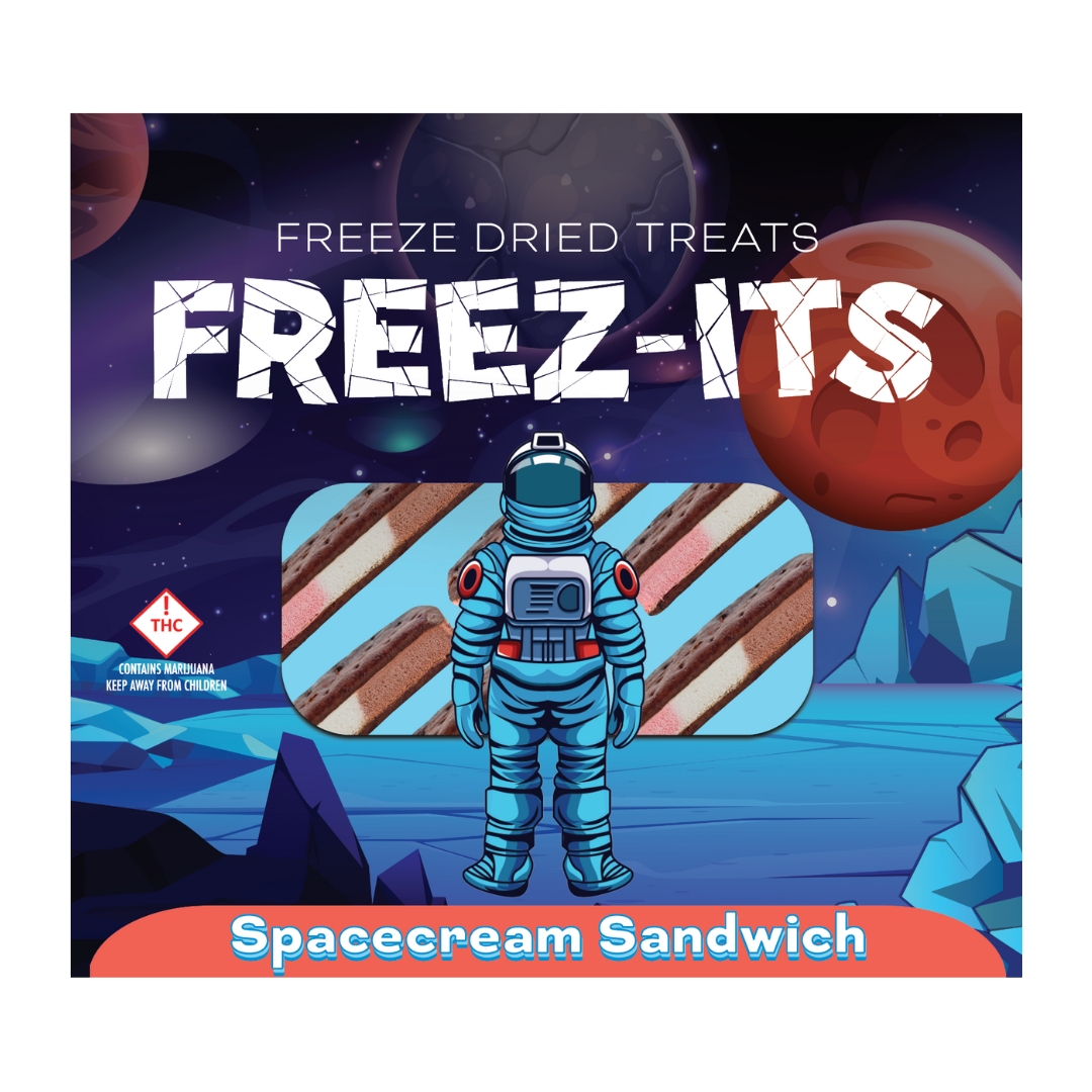 Photograph of product: FREEZ-ITS | Freeze Dried Treats | Spacecream Sandwich | 100mg