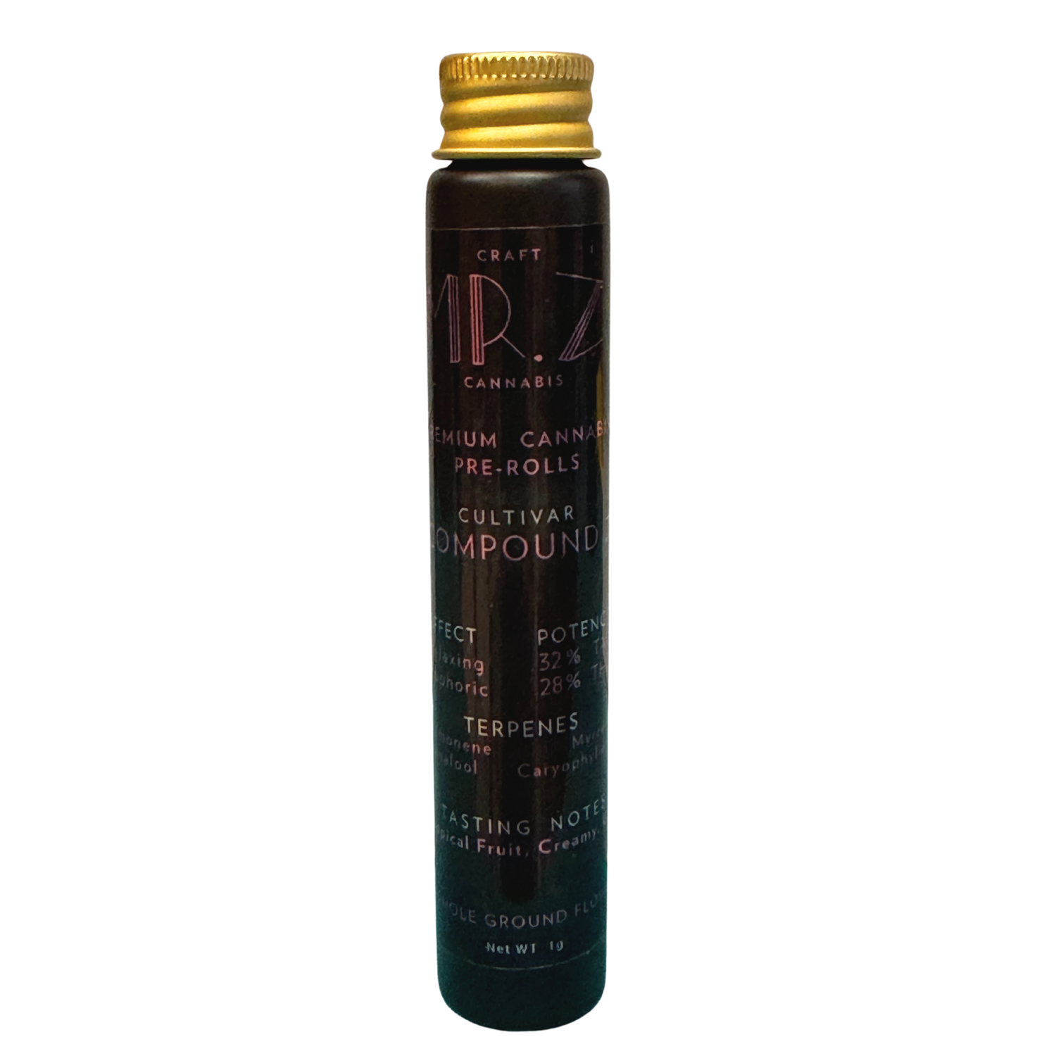 Photograph of Product: Compound Z | 1g Pre-roll | Mr Z Craft Cannabis