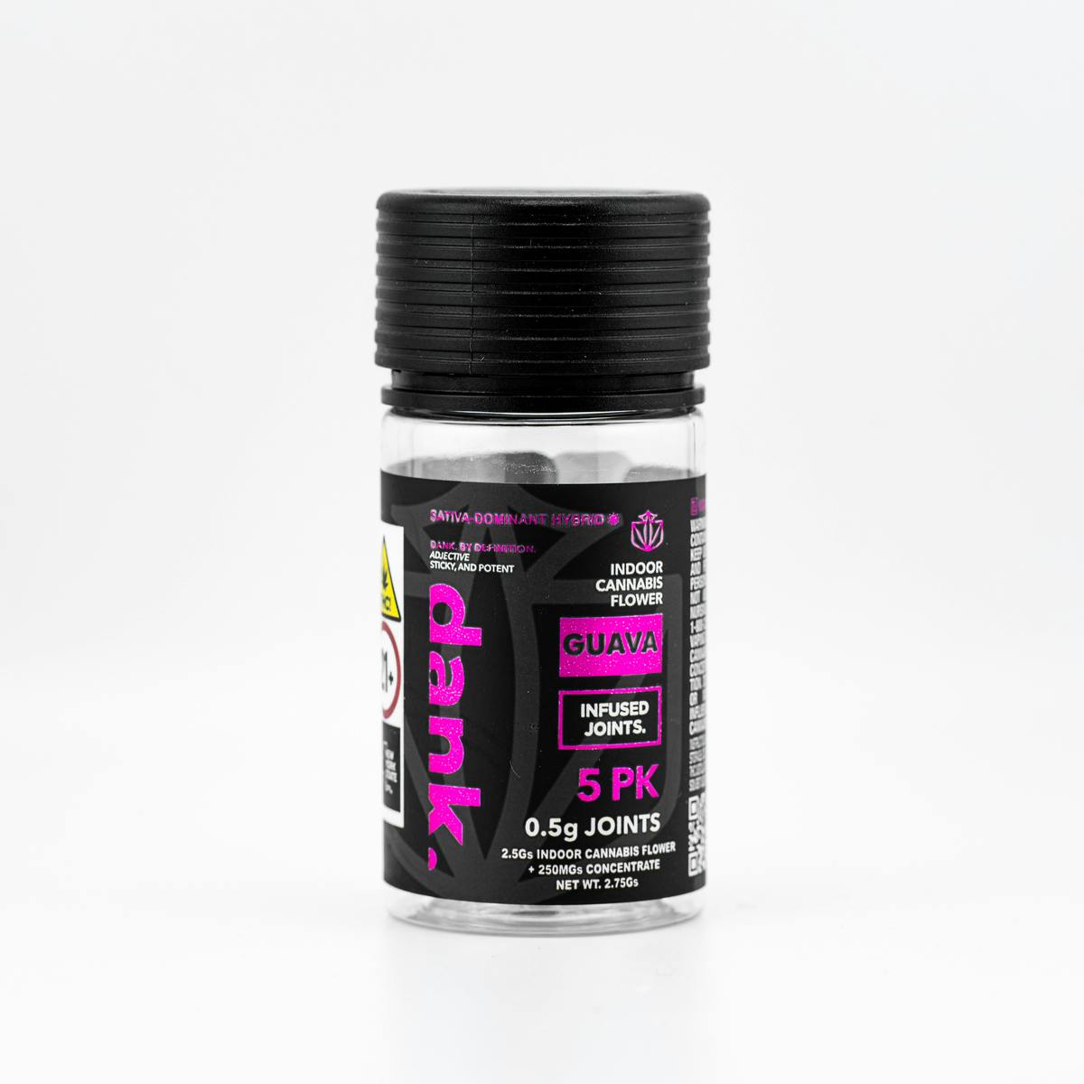 Photograph of product: Dank | Infused | Pre-Roll | 5 PK | Guava | 2.5g