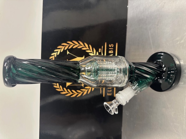 Photograph of product: 12 inch Double Swirl 8 Arm Spiral Waterpipe | Teal