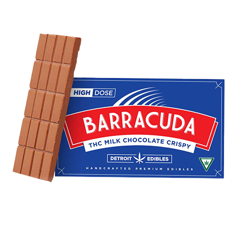 Photograph of product: Barracuda Milk Chocolate Crispy Bar (200mg TH-oui)