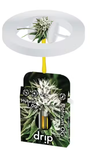 Photograph of product: Drip - 1g Cart - Platinum OG Hybrid