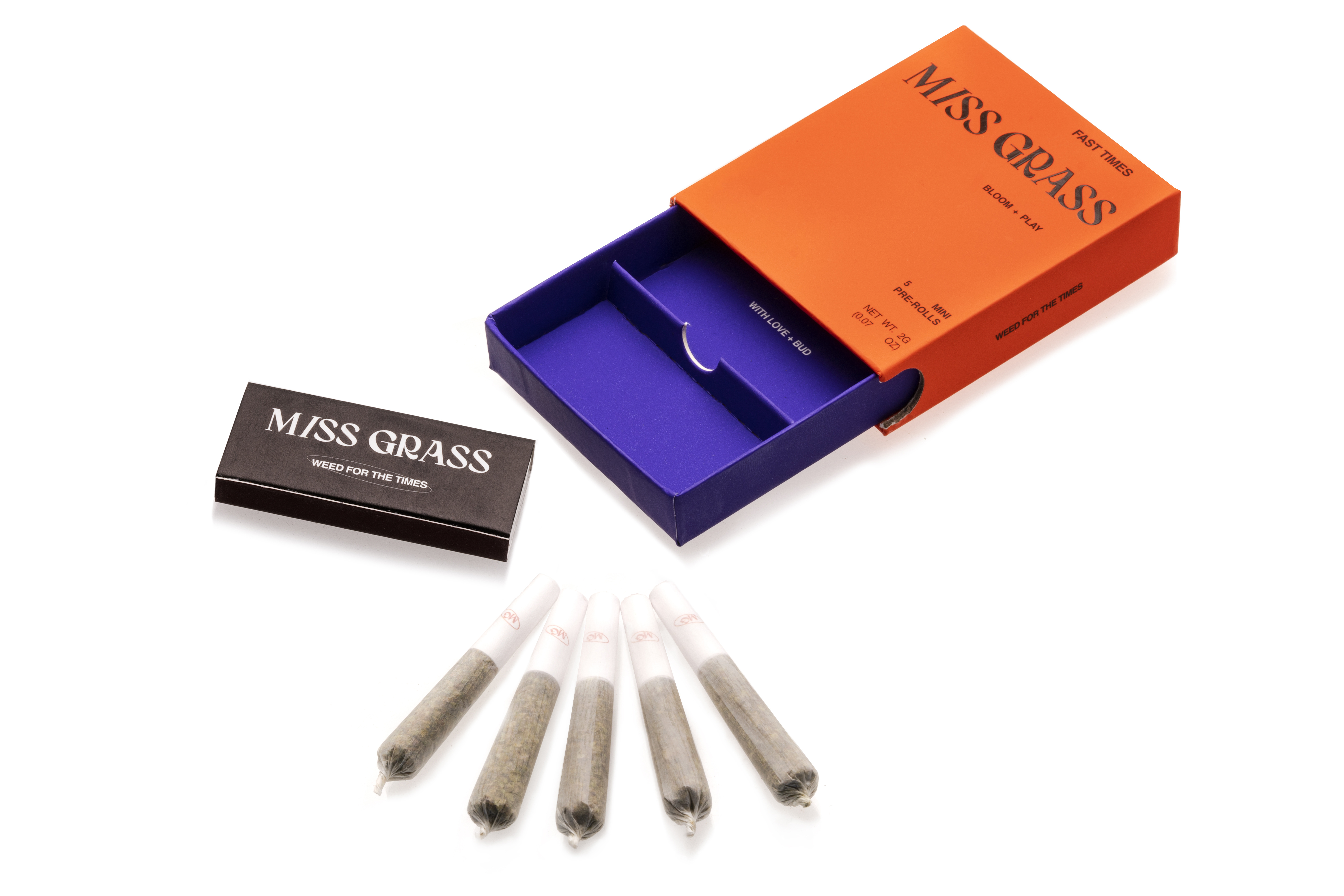 Photograph of product: "Bloom + Play" | Durban Mints | 5 Pack Pre-Rolls | 2g
