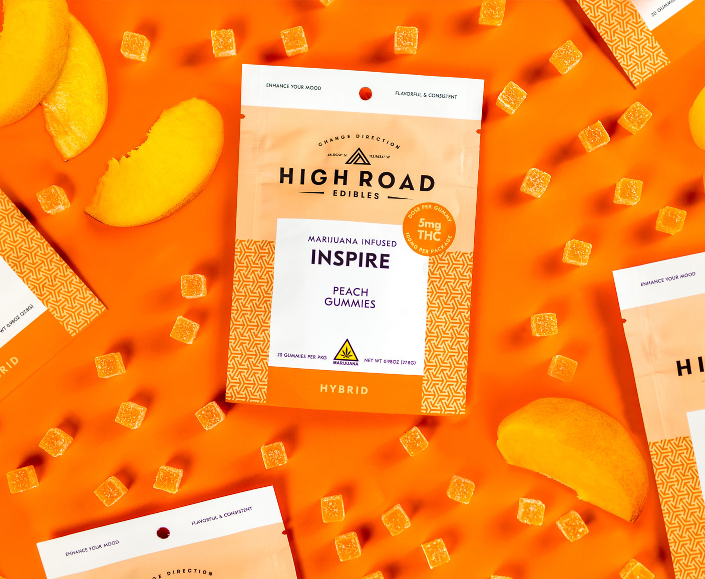 Photograph of product: Gummies (20 Pack) | Inspire Peach
