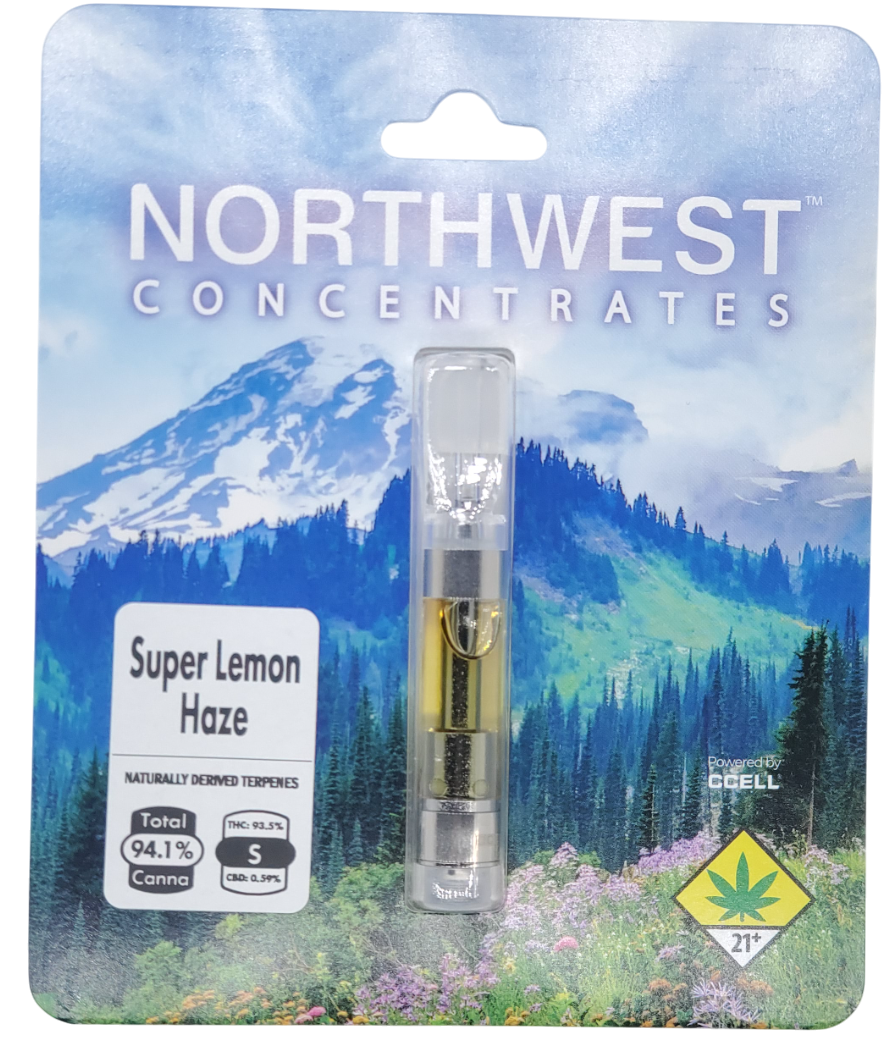 Photograph of product: Northwest Concentrates VAPE Super Lemon Haze Cart 1g