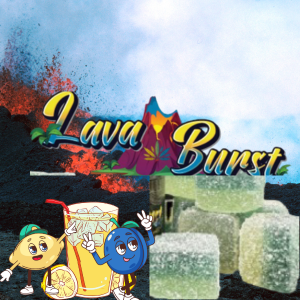Photograph of product: Blue Lemon Breeze |Lava Burst Gummies | 100mg