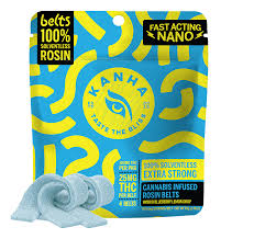 Photograph of product: Blueberry Lemon Drop | Fast Acting | Rosin Belt 4pk | 100mg