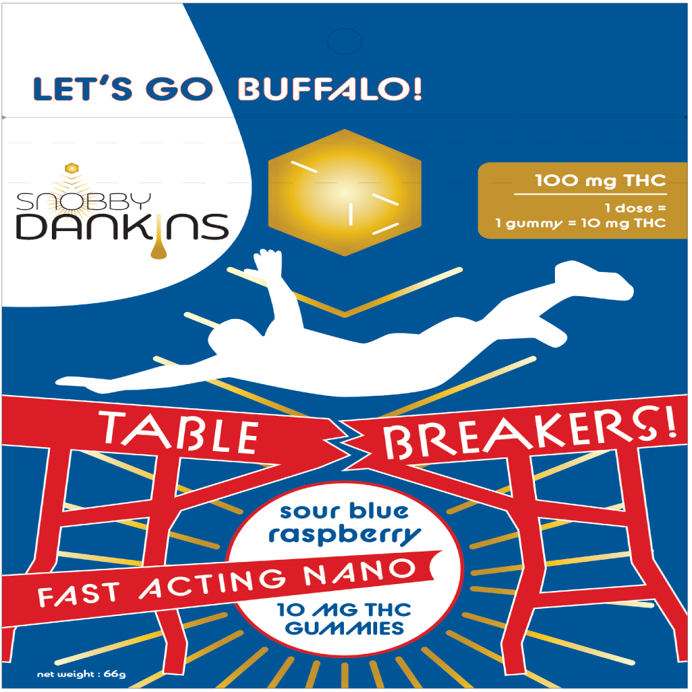 Photograph of product: Snobby Dankins | Table Breakers | 10 Pack 100mg