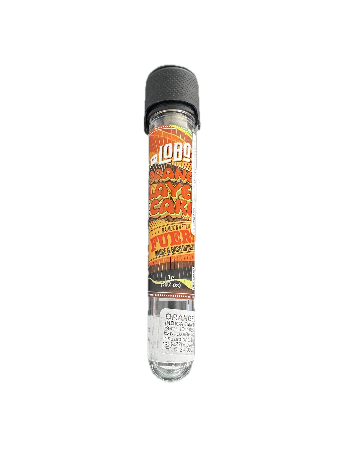 Photograph of product: LOBO Orange Layer Cake 1g Sauce & au chocolat Infused Pre-Roll