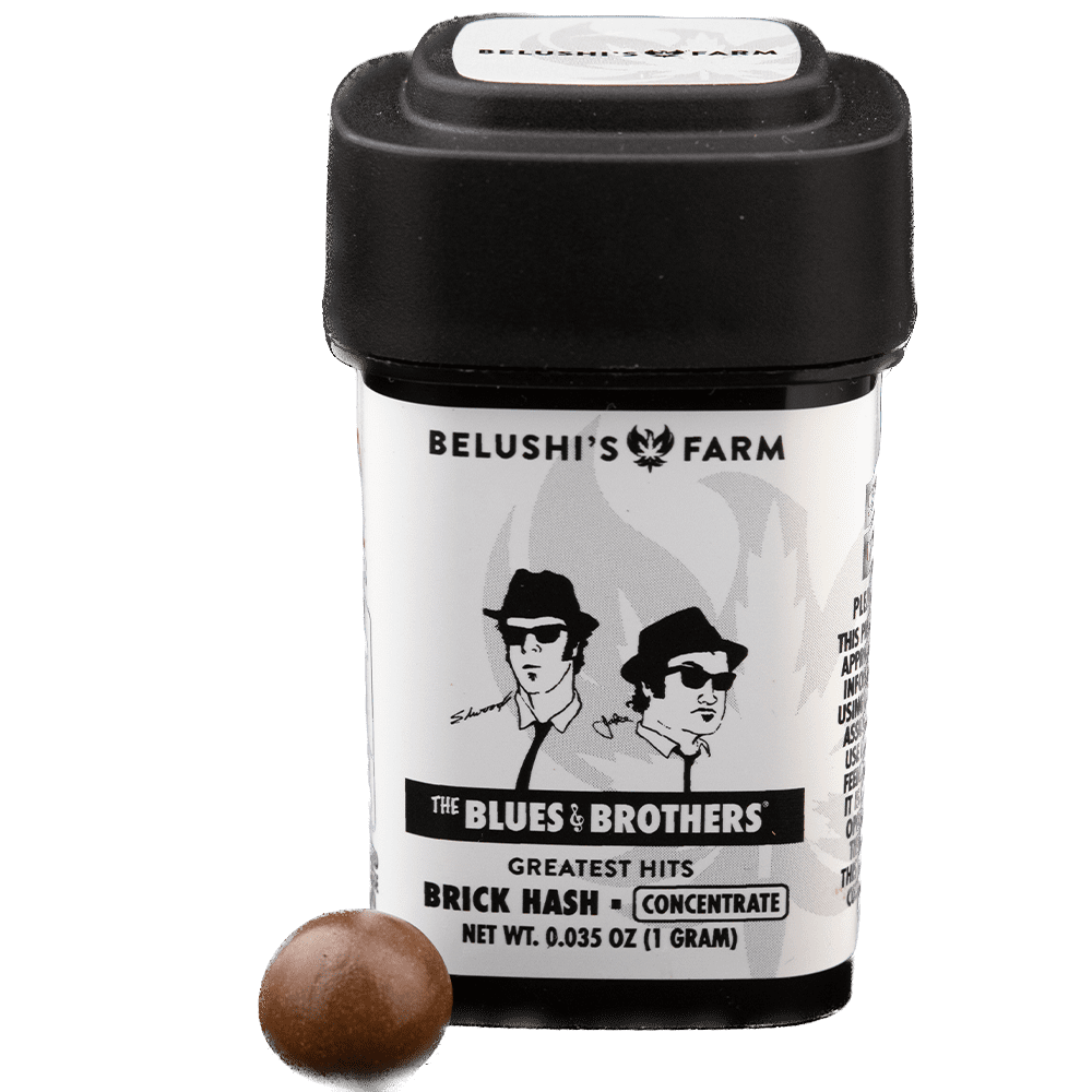 Photograph of product: Belushi's Farm | Detroit Muscle | 1g Brick Hash | REC