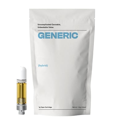 Photograph of product: Generic LLR Cartridge Kush and Cream (S)