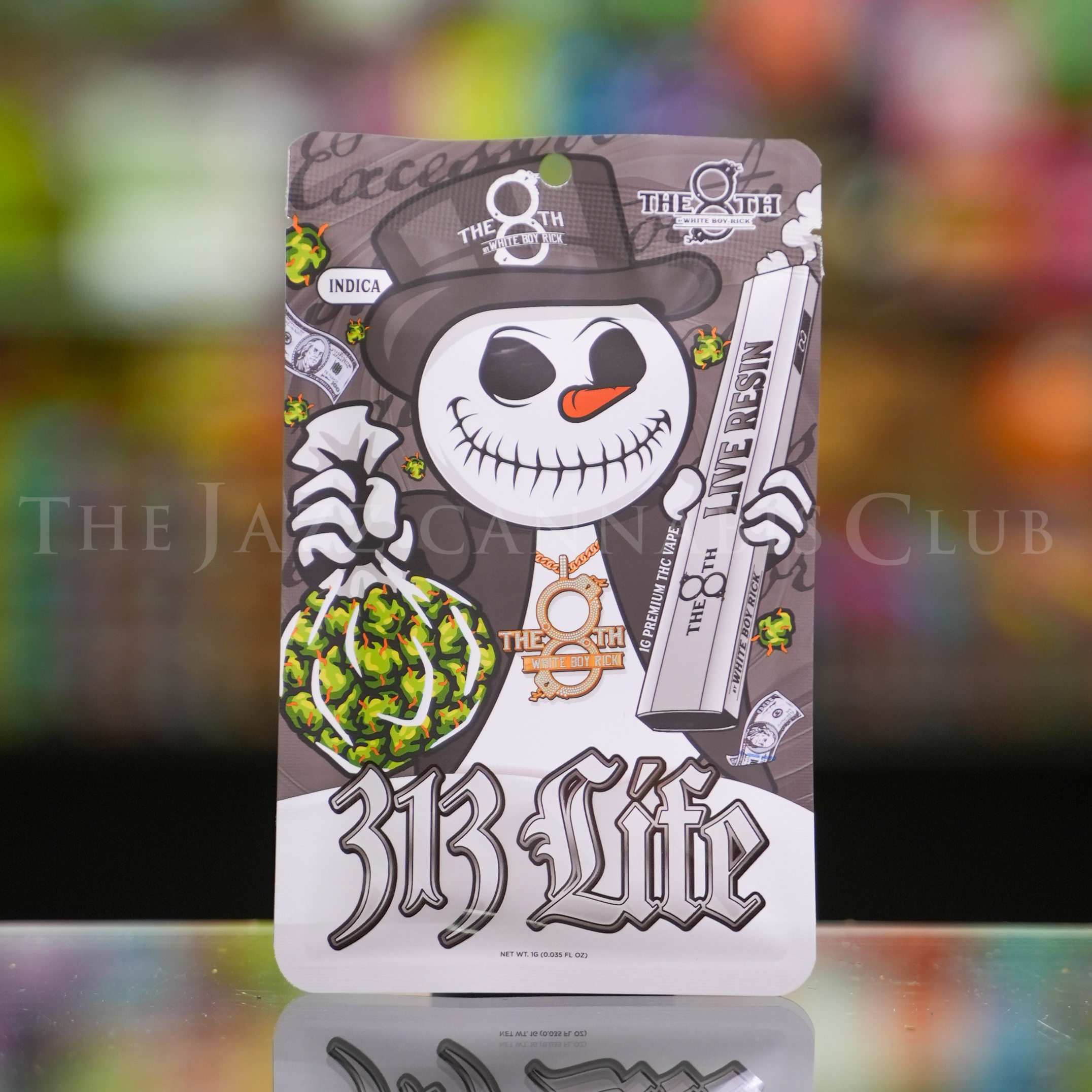 Photograph of product: The 8th White Boy Rick - 313 Life(H) Live Resin Disposable Vape