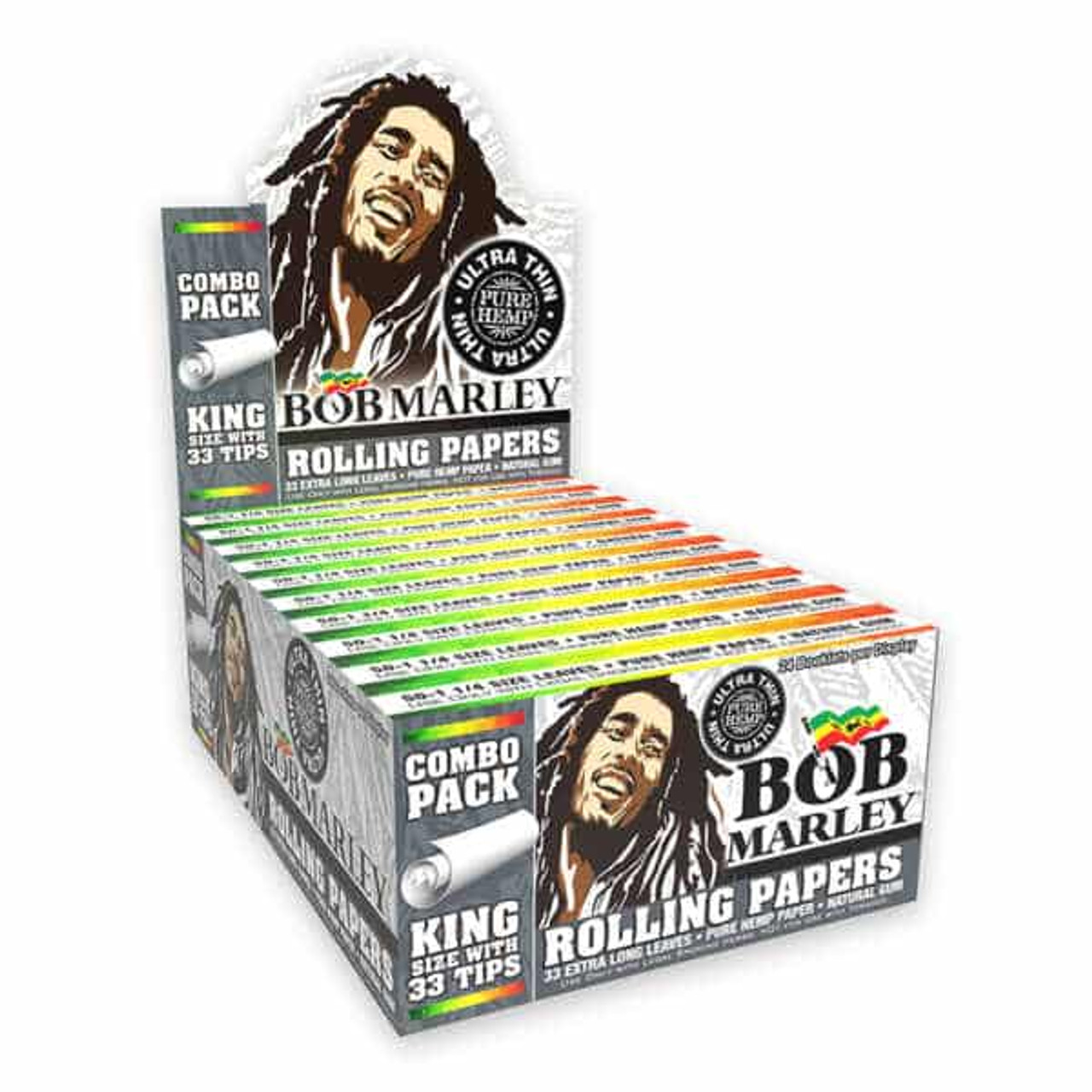 Photograph of product: Bob Marley | Rolling Papers | Ultra Thin Pure Hemp