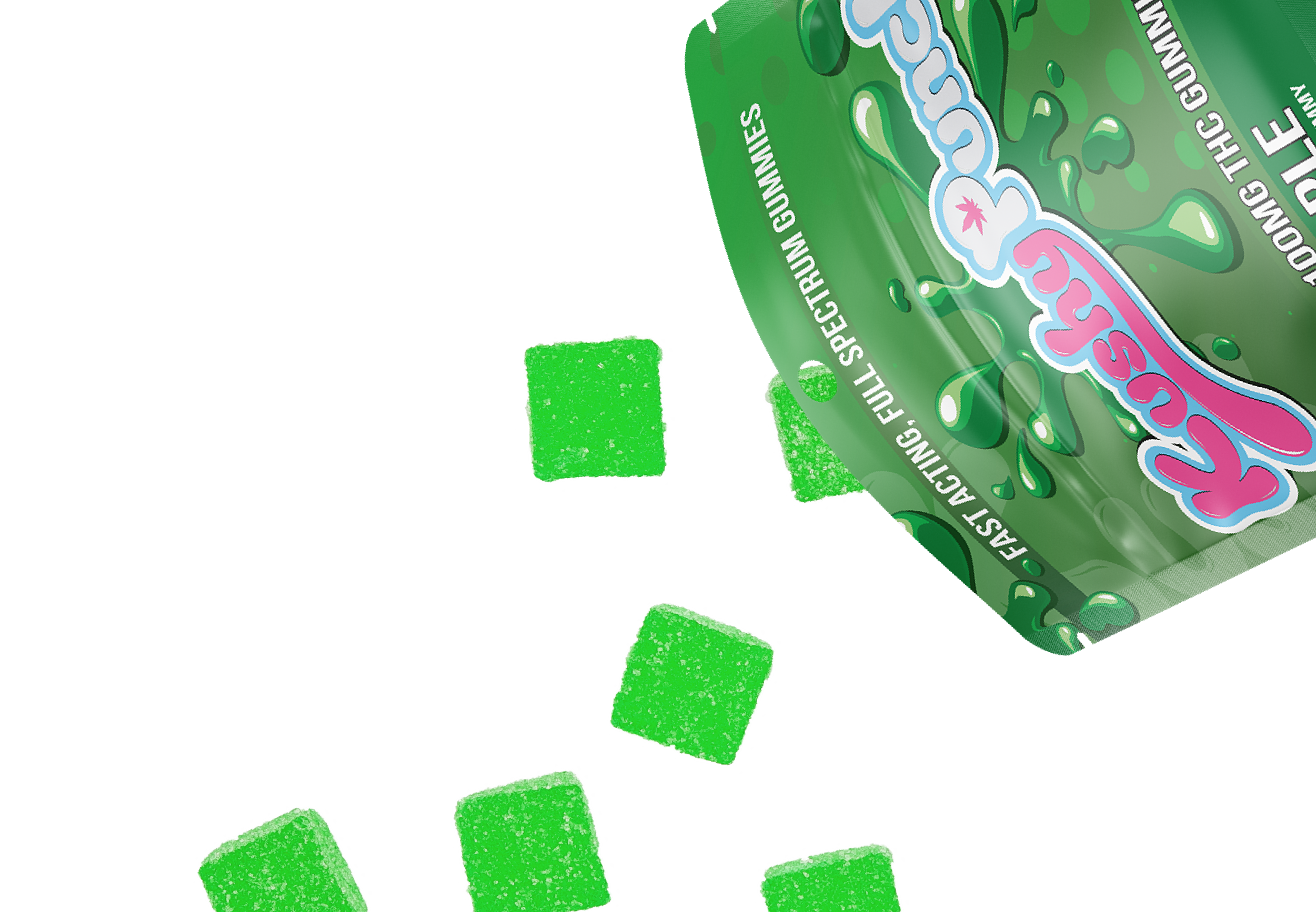 Photograph of product: Sour Apple Fast-Acting | 100mg/20pc